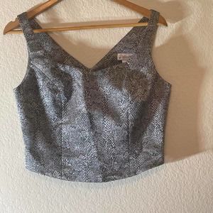 Vintage animal print cropped dress